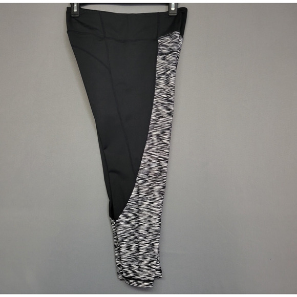 Calvin Klein Performance Pants Womens M Yoga Activewear Black White Sporty Retro - Picture 4 of 12